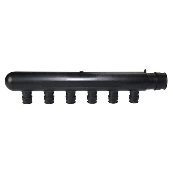 ProPEX 1 in. PEX-A Expansion Barb Engineered Polymer Closed Multi-Port Tee with 1/2 in. Branches, 6-Outlets (10-Pack)