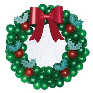Christmas 37 in. Latex Balloon Wreath Kit