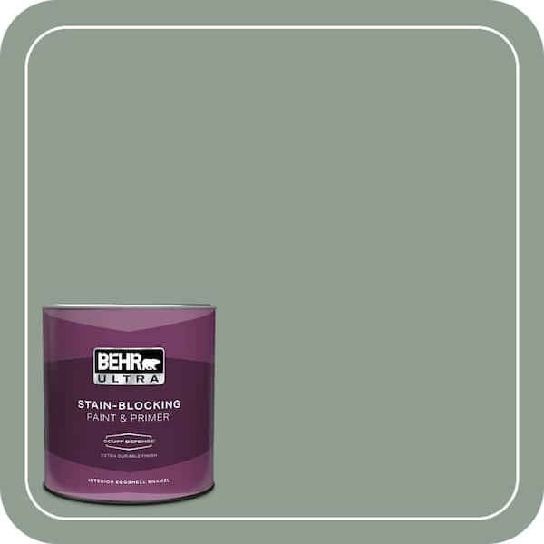 BEHR ULTRA 1 qt. #ICC-104 Balsam Fir Extra Durable Eggshell Enamel Interior Paint & Primer
