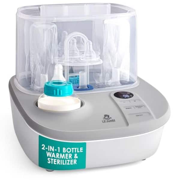 Lil' Jumbl Plastic Warmer Sterilizer Dryer with Temp Control, Timer, Auto Shut-Off, Steam and Dry Function