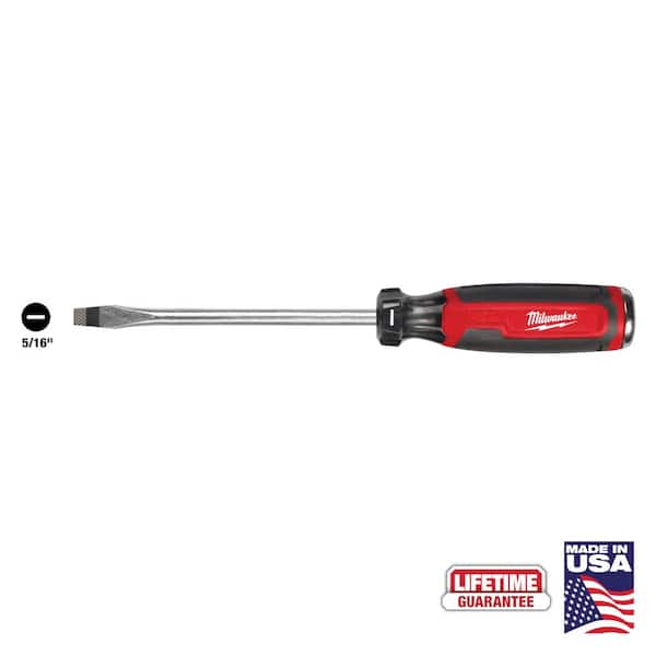Milwaukee 5/16 in. Slotted 6 in. Demolition Flat Head Screwdriver with Cushion Grip