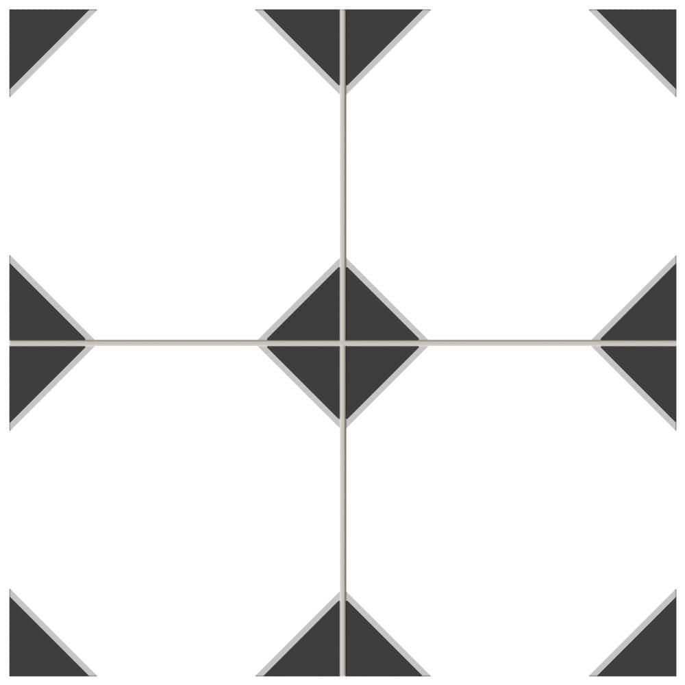 Canterbury Black 13 in. x 13 in. Porcelain Floor and Wall Take Home Tile Sample price history on PriceWatchPro