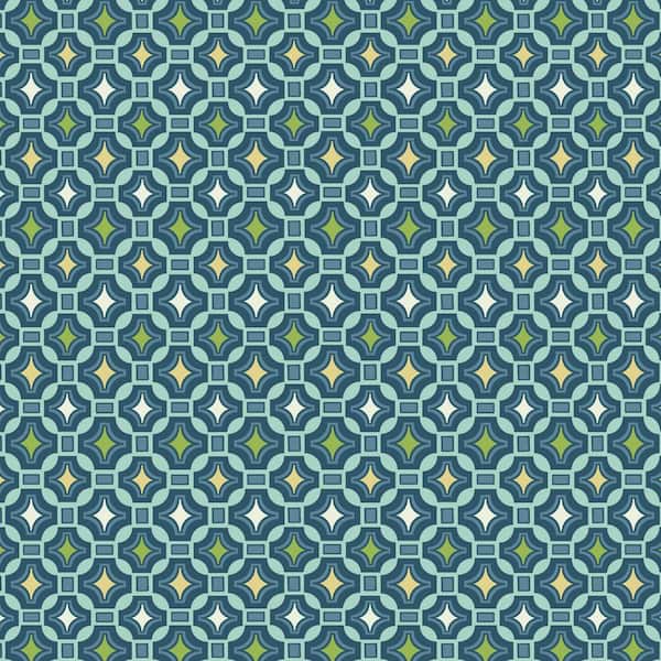 21 in. x 20 in. Outdoor High Back Dining Chair Cushion in Alana Tile