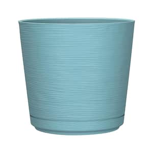 8 in. Dia Teal Round Cabala Planter (2-Pack)