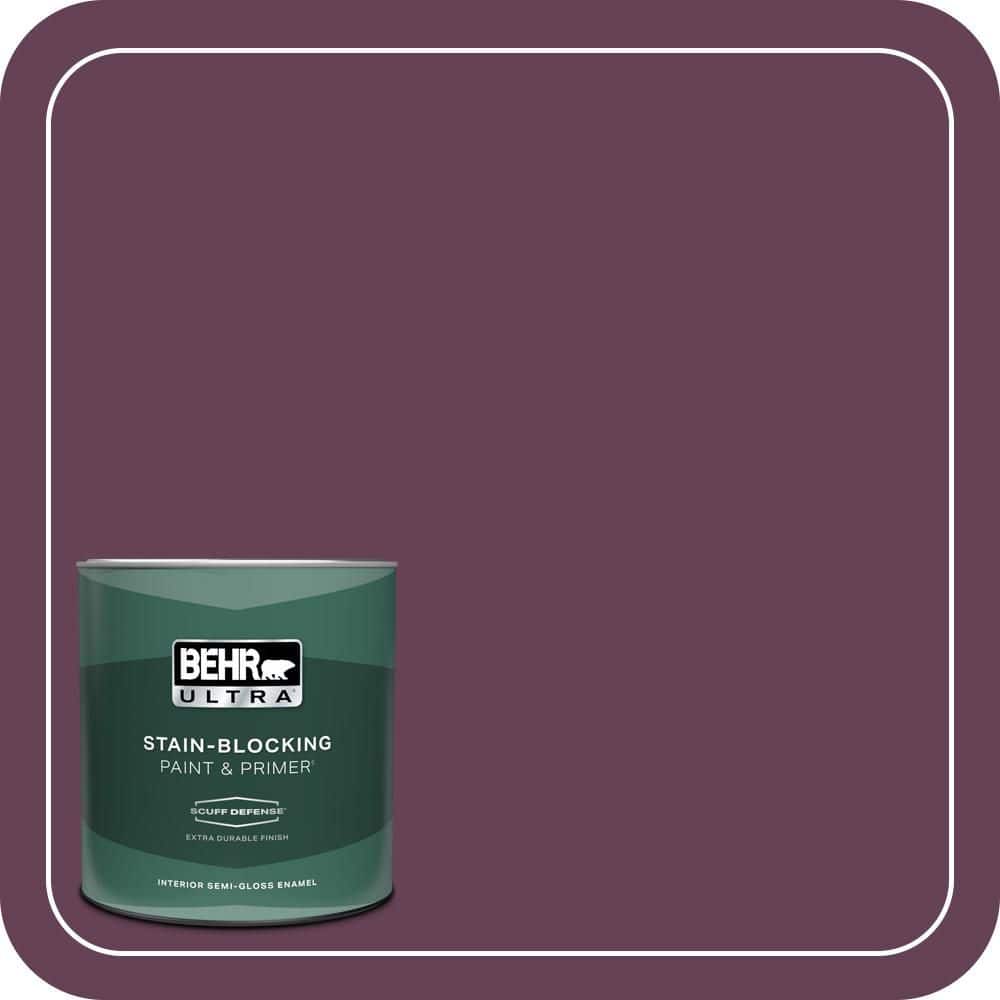 1 qt. #S-G-690 Delicious Berry Extra Durable Semi-Gloss Enamel Interior Paint & Primer price history on PriceWatchPro