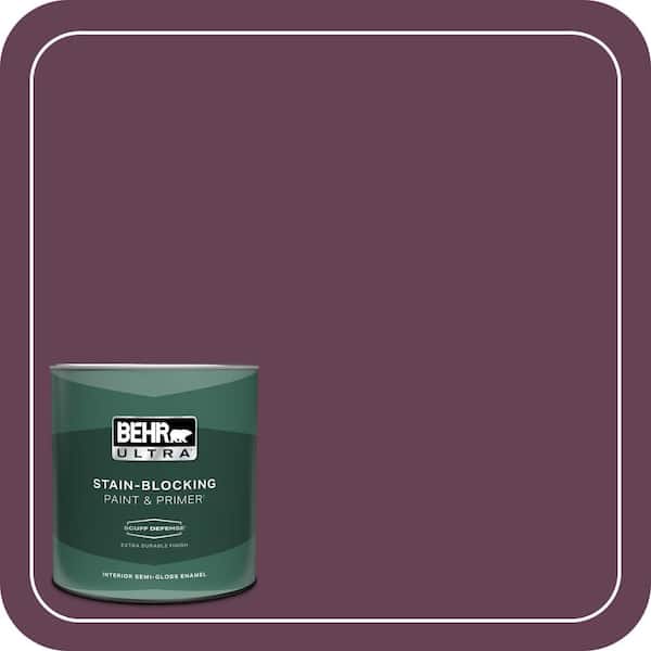 BEHR ULTRA 1 qt. #S-G-690 Delicious Berry Extra Durable Semi-Gloss Enamel Interior Paint & Primer