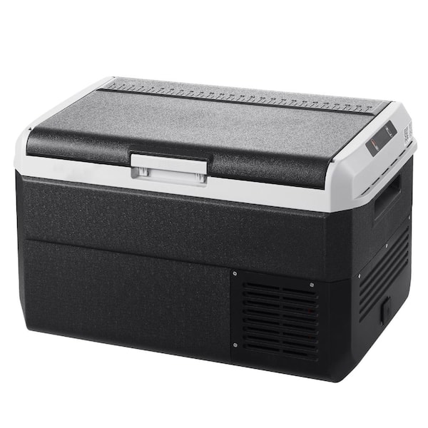 40L Portable Car Refrigerator Freezer, -4°F to 68°F, 12/24V DC and 100-240V AC Compressor Cooler for RV