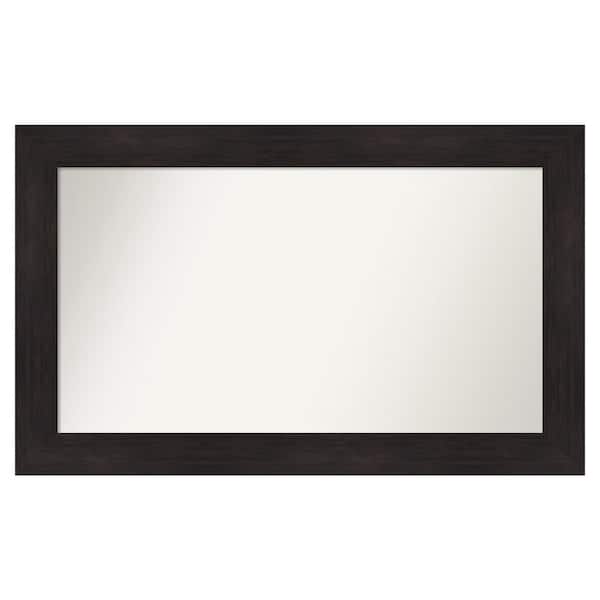Amanti Art Furniture Espresso 41.75 in. x 25.75 in. Custom Non-Beveled Satin Recyled Polystyrene Bathroom Vanity Wall Mirror