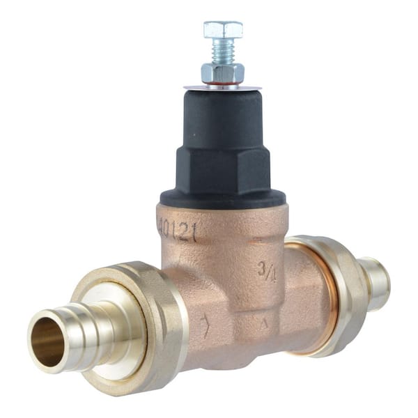 Cash Acme 3/4 in. EB45 Double Union PEX-A Expansion Bronze Pressure Regulating Valve