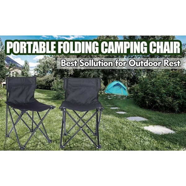 Armless Portable Folding Camping Chair for Outdoor Camping Fishing in