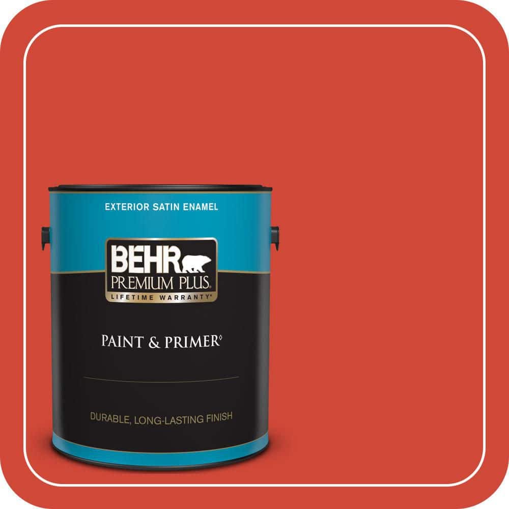 1 gal. #P180-7 Top Tomato Satin Enamel Exterior Paint & Primer price history on PriceWatchPro