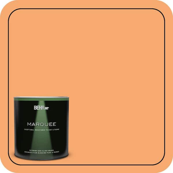 BEHR MARQUEE 1 qt. #P230-5 Florida Sunrise Semi-Gloss Enamel Exterior Paint & Primer