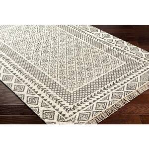 Mardin Charcoal Border 5 ft. x 8 ft. Indoor Area Rug