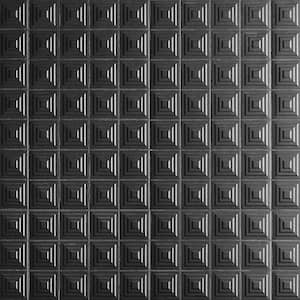 Level Pyramid Charcoal 7.87 in. x 15.74 in. Matte Ceramic Wall Tile (7.74 Sq. Ft./Case)