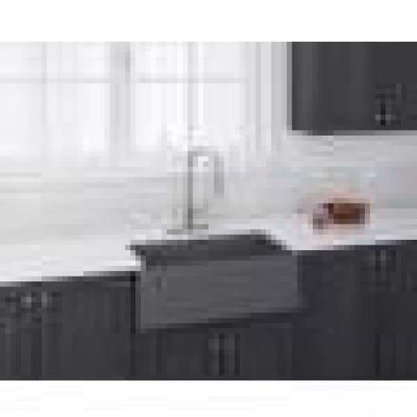 33" Black Metallic Granite Farmhouse Kitchen Sink