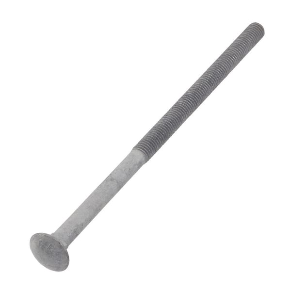 Everbilt 1/2 in.-13 tpi x 10 in. Galvanized Carriage Bolt (1-Pack)