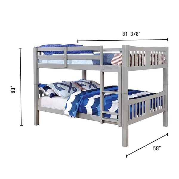 Cameron Gray Full Bunk Bed