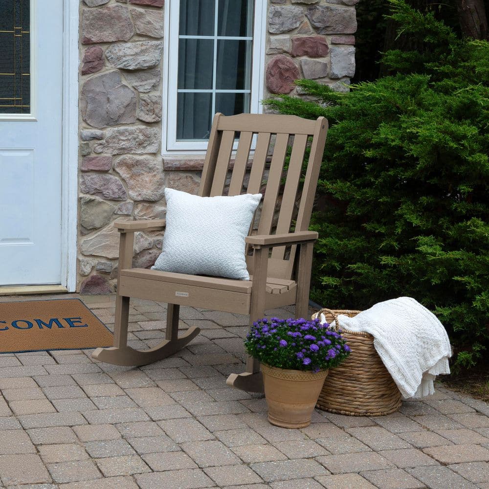 Lehigh Woodland Brown Recycled Plastic Outdoor Rocking Chair price history on PriceWatchPro