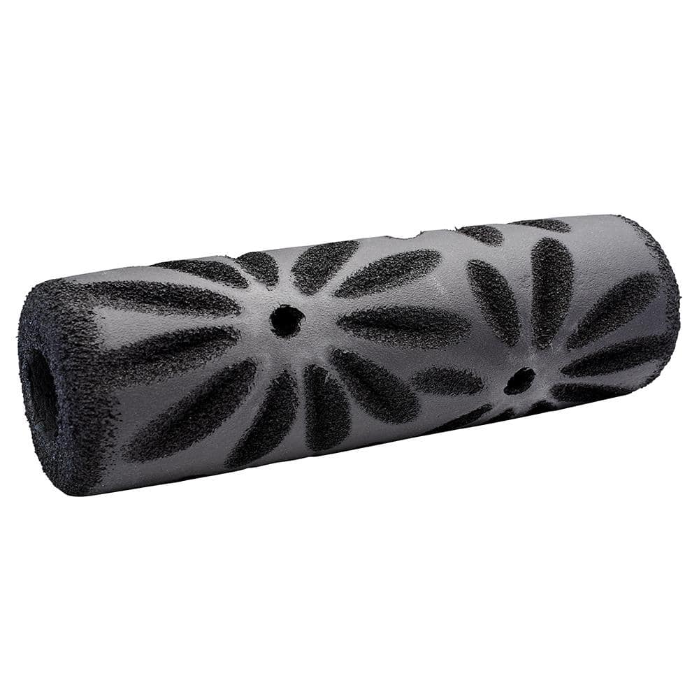 Drywall Texture Pattern Roller for Decorative Paint Texturing - Poinsettia  Style
