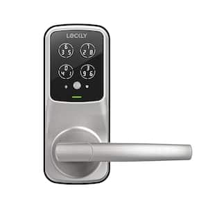 Model-S Satin Nickel Latch Smart Lock with Hack-proof Touchscreen Keypad and Mobile App Control