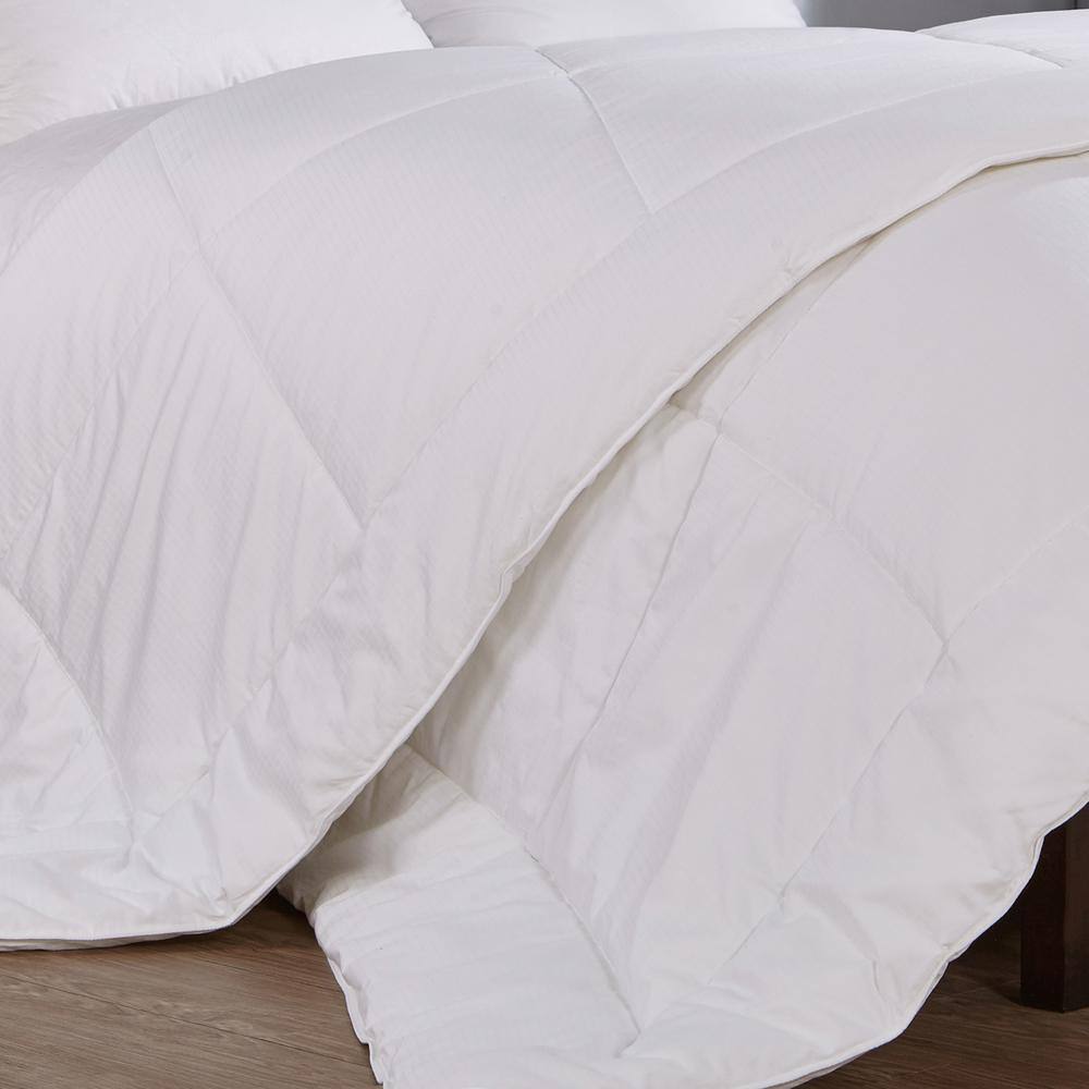 Luxurious White Cotton King Down Alternative Duvet