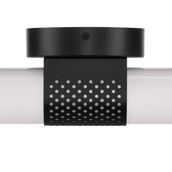 Hampton Bay PENROSE 24 in. SMART Matte Black Perforated LED Vanity