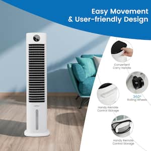 42 in. Oscillating Portable Air Cooler 3- in-1 Cooling Tower Fan with 9H Timer Remote