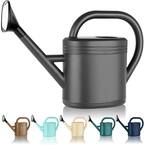 Gray 1 Gal.  Garden Watering Cans Large Long Spout with Sprinkler Head