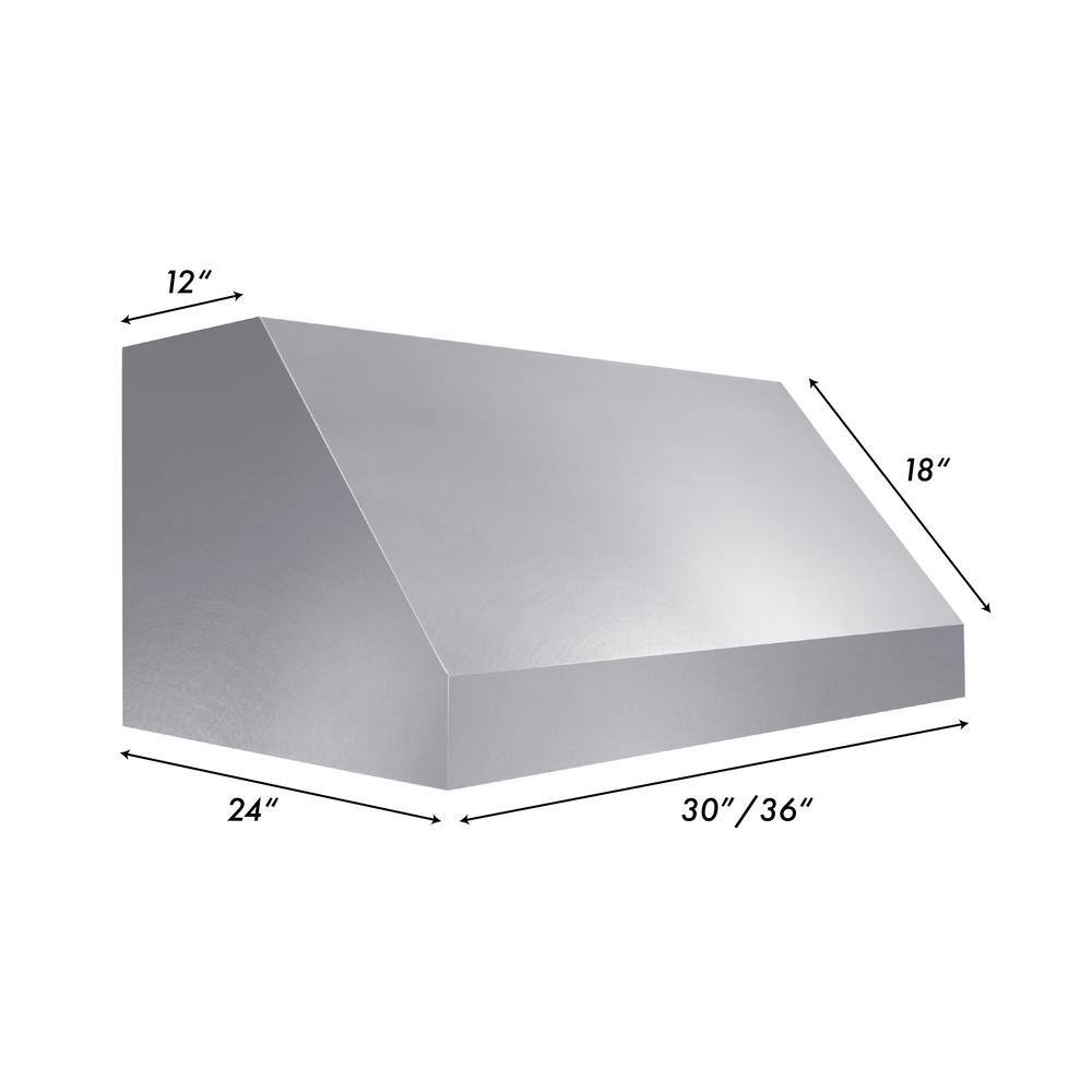 ZLINE 30" Stainless Steel Convertible Under Cabinet Range Hood