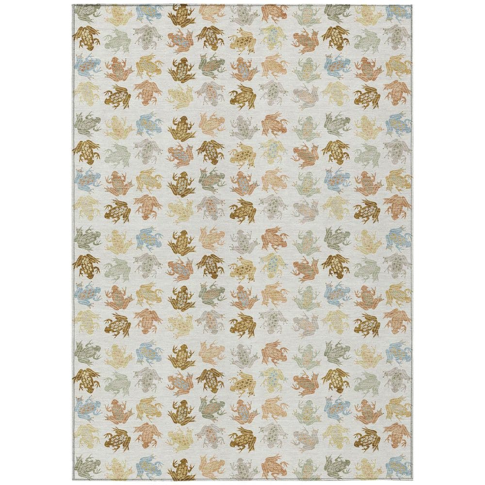 Chantille Machine Washable Indoor/Outdoor Abstract ACN2623 Ivory 8 ft. x 10 ft. Area Rug price history on PriceWatchPro