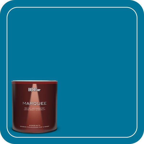 BEHR MARQUEE 1 qt. #P490-7 Mayan Treasure Matte Interior Paint & Primer