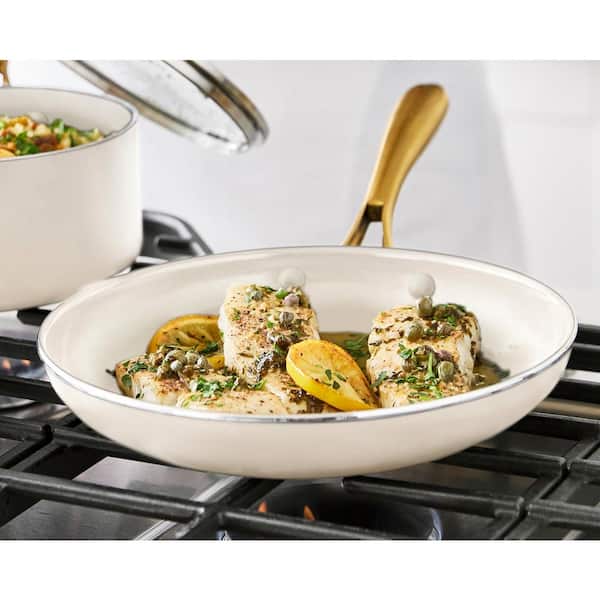 GreenPan Studio 10 in. Ceramic Nonstick Frypan in Linen CC008352