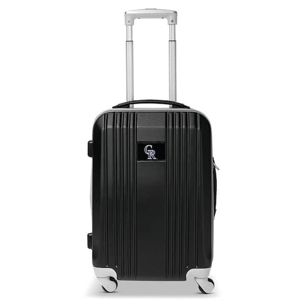 MLB Colorado Rockies 21 in. Gray Hardcase 2-Tone Luggage Carry-On Spinner Suitcase