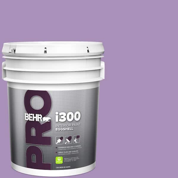 BEHR PRO 5 gal. #650B-5 Garden Pansy Eggshell Interior Paint