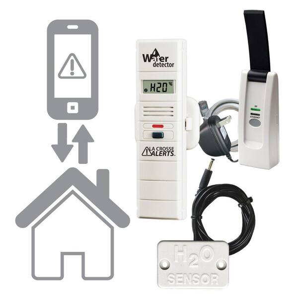 La Crosse Technology Remote Water Leak Detector with Early Warning Alerts