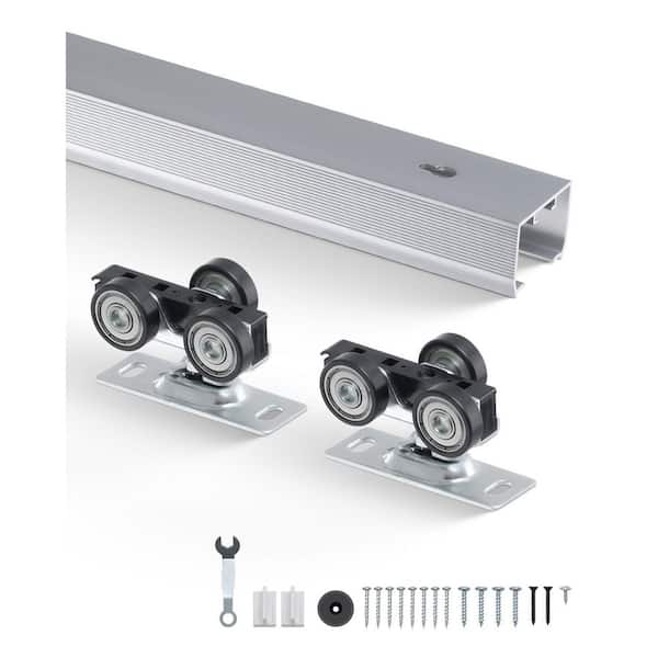 Sliding Pocket Door Hardware Track Kit, Pocket Door Hardware and Track Set, 5 ft. Pocket Door Hardware Kit 2025 update
