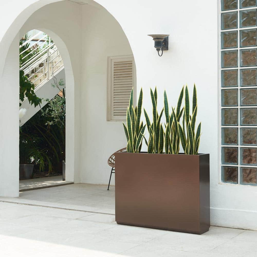Long Box Metal Rectangular Planter in Espresso price history on PriceWatchPro