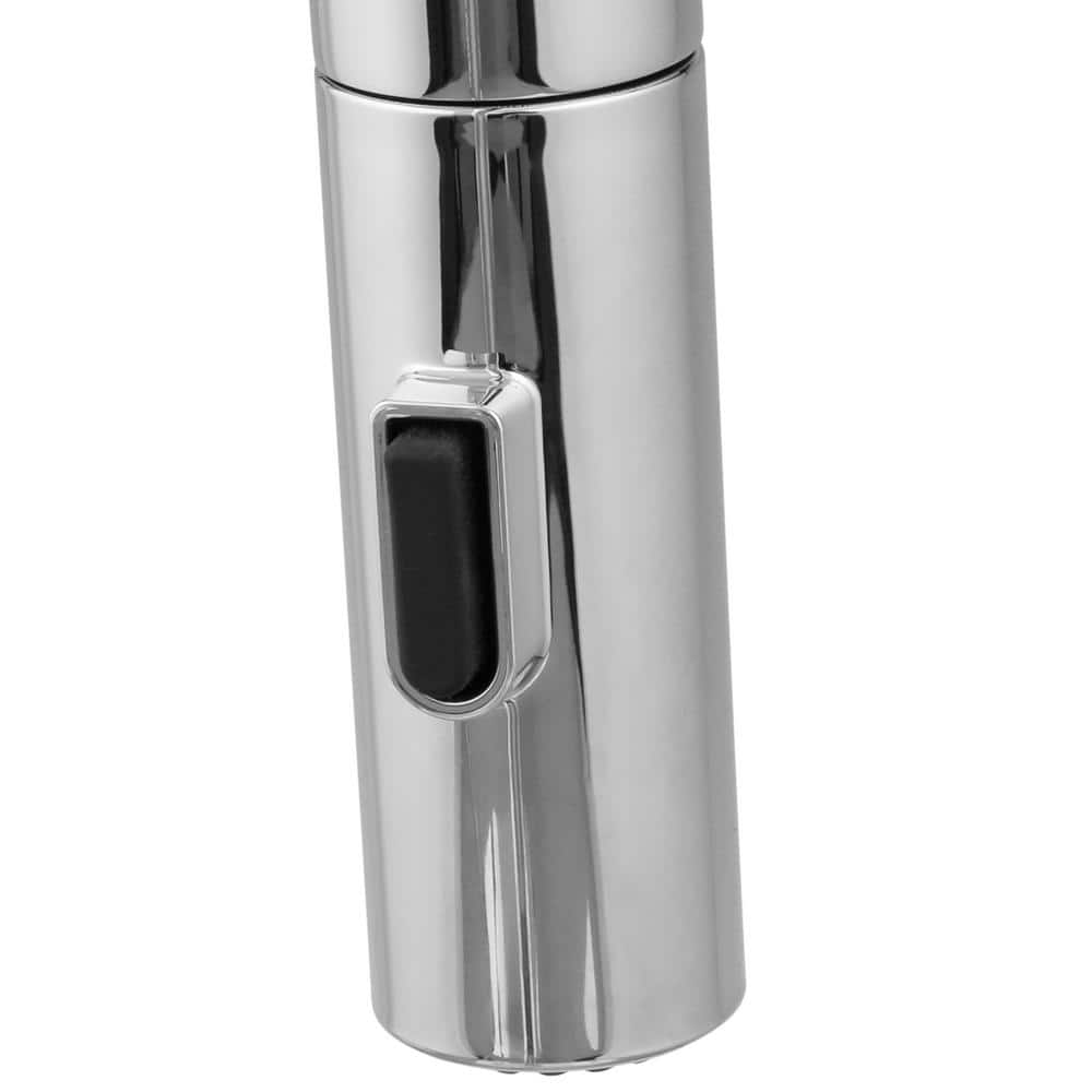 Chrome Stainless Steel Pull-Down Kitchen Faucet with Spray