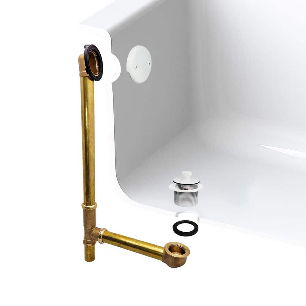 22-1/2 in. Pull and Drain Bath Waste with Make-Up Tubing in Powder Coat White price history on PriceWatchPro