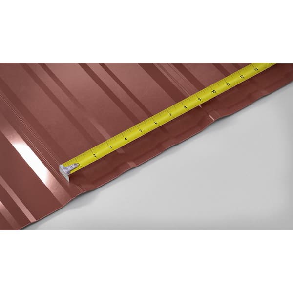 8 ft. SM-Rib Galvalume Steel 29-Gauge Roof/Siding Panel in Red 8 ft. SM-Rib Galvalume Steel 29-Gauge Roof/Siding Panel in Red