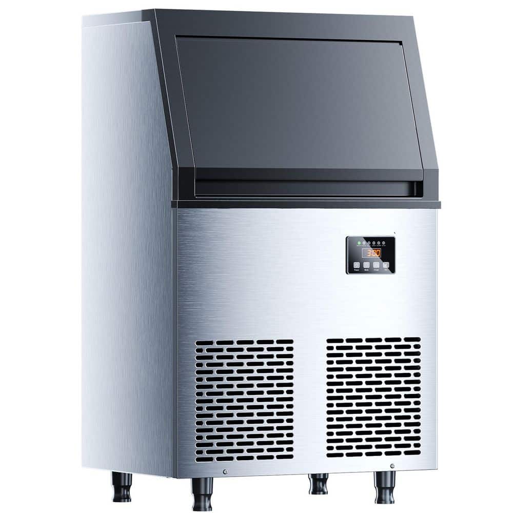 20 in. 200 lb. Commercial Full Size Cubes Ice Maker in Stainless Steel, Built-In Freestanding Ice Machine price history on PriceWatchPro