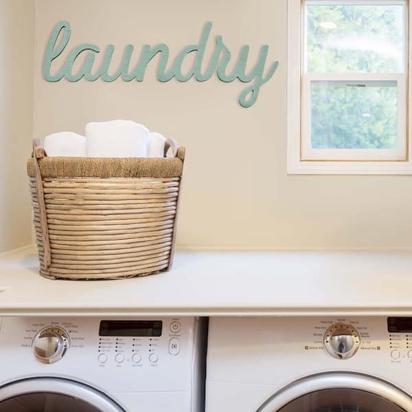 LAUNDRY WOOD CUTOUT Laundry Room Decor Laundry Script Sign