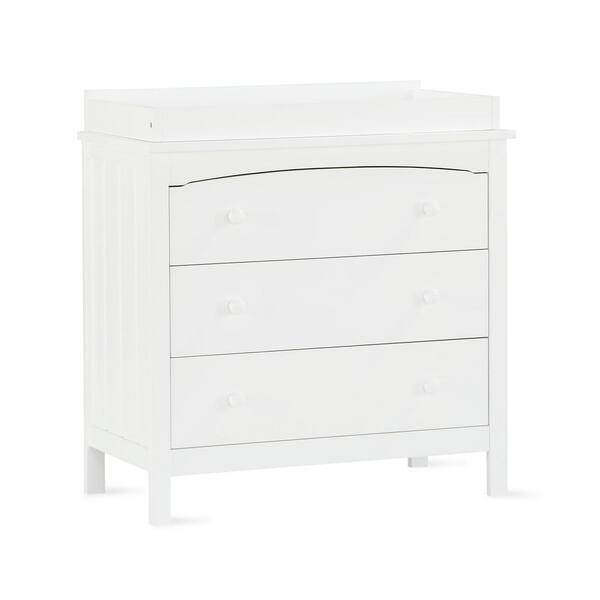 Baby Relax Kace 37 5 In H 3 Drawer, White Baby Dresser Changing Table