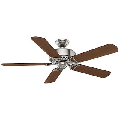 Panama DC 54 in. Indoor Brushed Nickel Ceiling Fan with Remote For Bedrooms