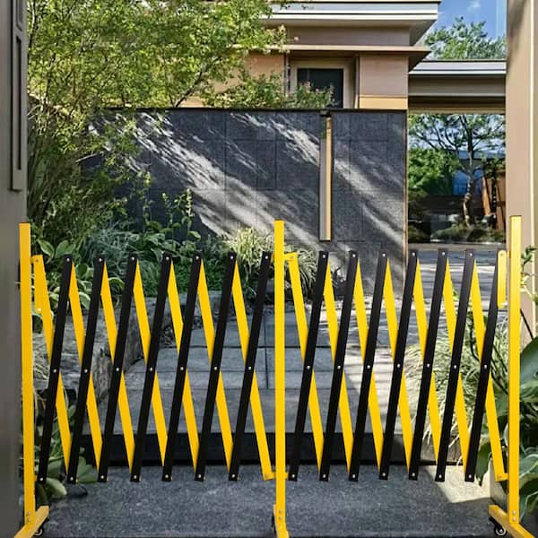 Amucolo 276 in. Metal Expandable Barricade, Folding Security Gate