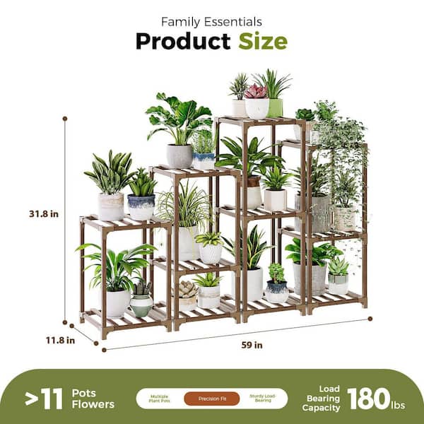 OGETFUUR 4-Sets (59 in. W x 31.8 in. H) Plant Stands Indoor Plant