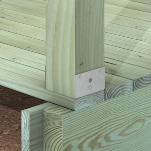 BC ZMAX Galvanized Post Base for 6x Nominal Lumber