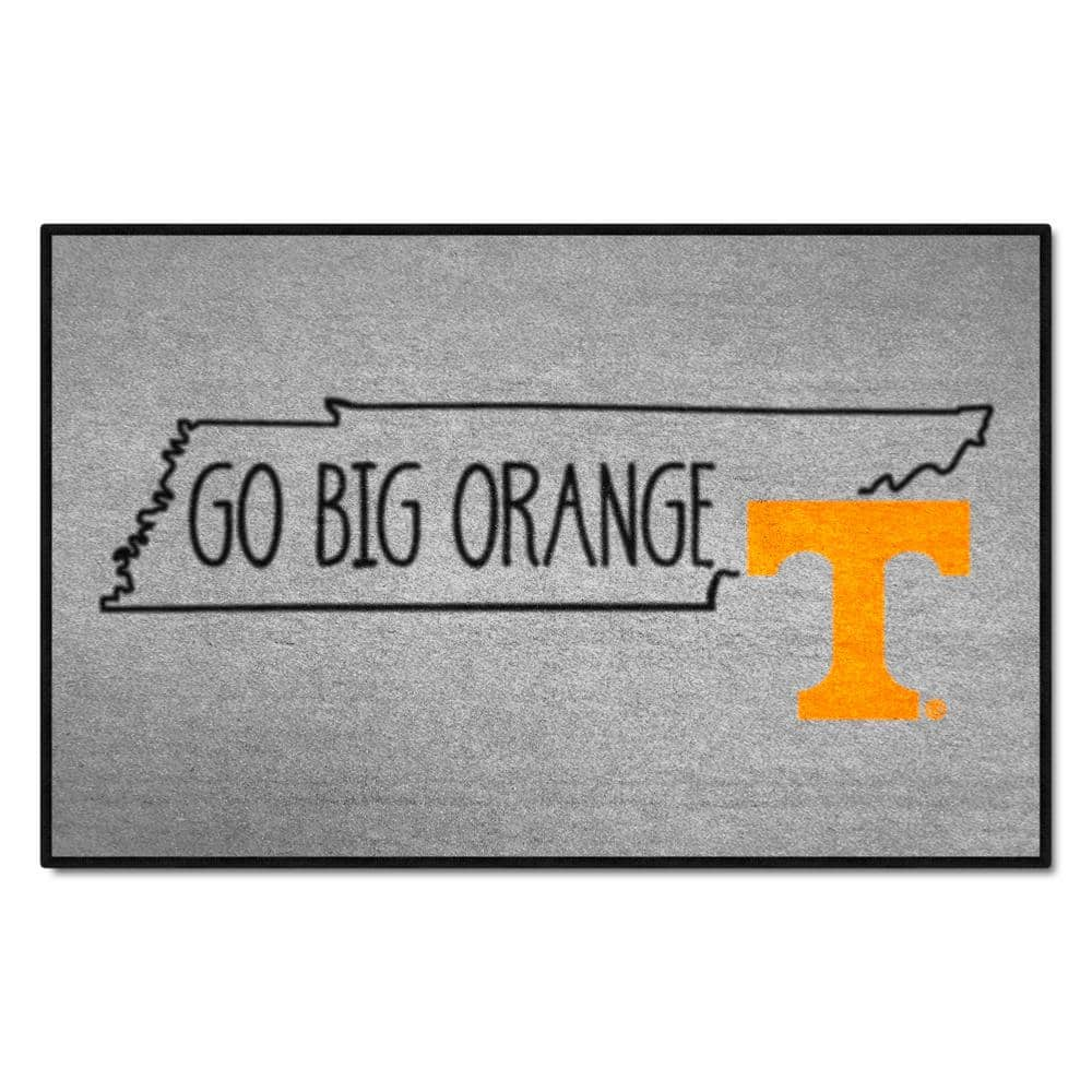 FANMATS Tennessee Volunteers Southern Style Gray 1.5 ft. x 2.5 ft ...