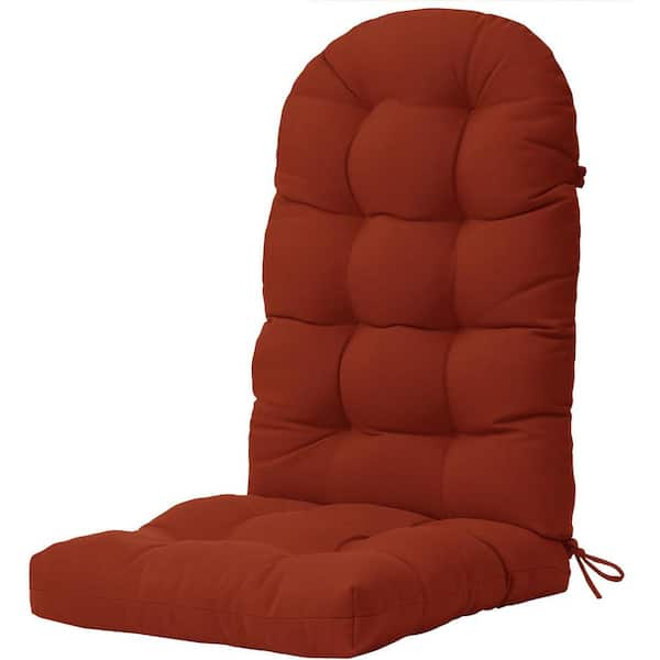 49 in. x 20 in. x 5 in. Brick Red Outdoor Patio Adirondack High Back Chair Cushion