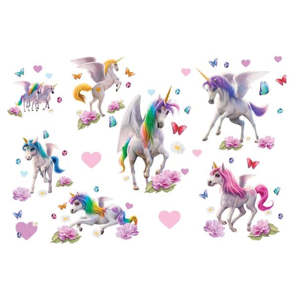 Stickers infantil 3D Unicornio 30x30 cm